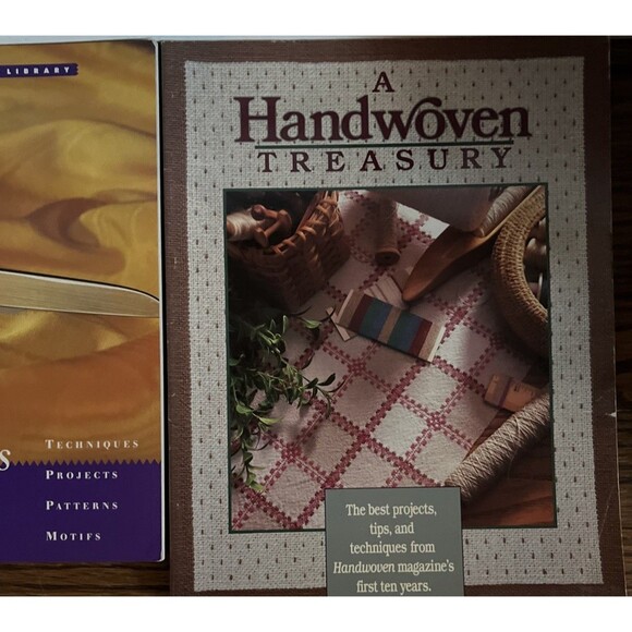 Lot of 2 Vintage Essentials Sewing Handwoven Treasury 80s Soft Cover - Picture 3 of 4